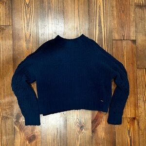 Hollister Dark Blue Textured Sweater
